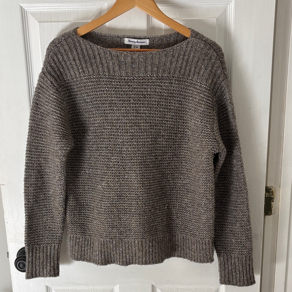 Tommy Bahama Gray Crew Neck Sweater